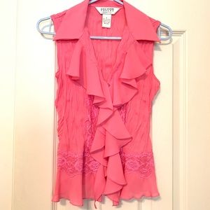 Sleeveless chiffon blouse